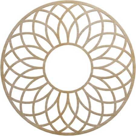 Ekena Millwork Cannes Wood Fretwork Pierced Ceiling Medallion, Hickory, 30"OD x 10 1/4"ID x 3/8"T CMWP30X30X0375CNHI